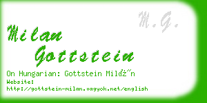 milan gottstein business card